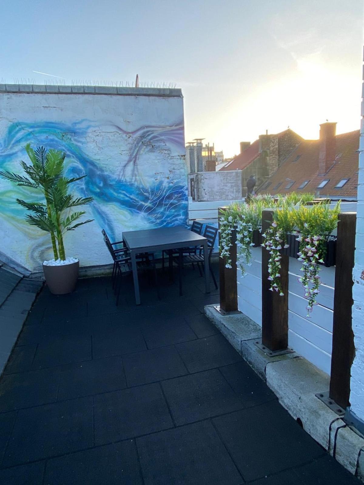The Rooftop - A Trendy New Apartment With Airconditioning, Large Terrace & Free Parking Остенде Экстерьер фото